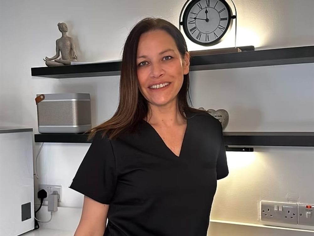 Ciara Gallagher, Clinic Director, in the treatment room at Skin Deep Aesthetics
