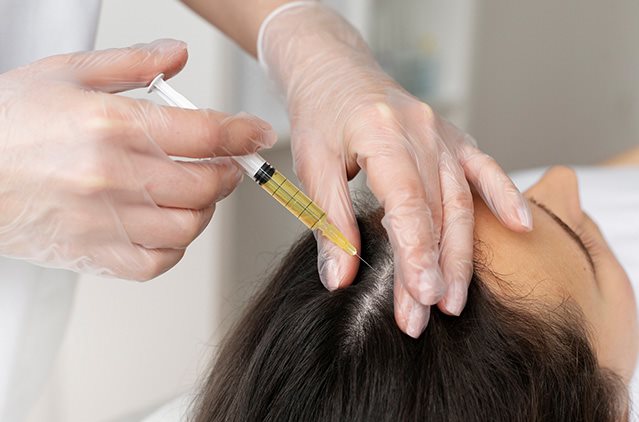 Exosome hair regeneration therapy at Skin Deep Aesthetics